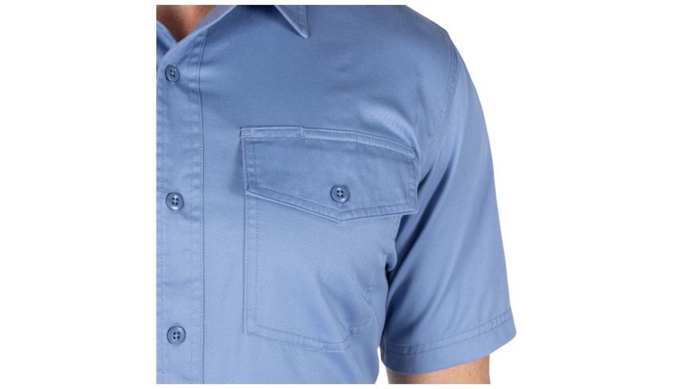 5.11 Tactical Company Short Sleeve Shirt - Mens, Fire Med Blue, Large 71391-696-L
