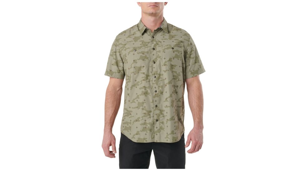 5.11 Tactical Crestline Camo Short Sleeve Shirt - Men's, Python, XL, 71377-256-XL
