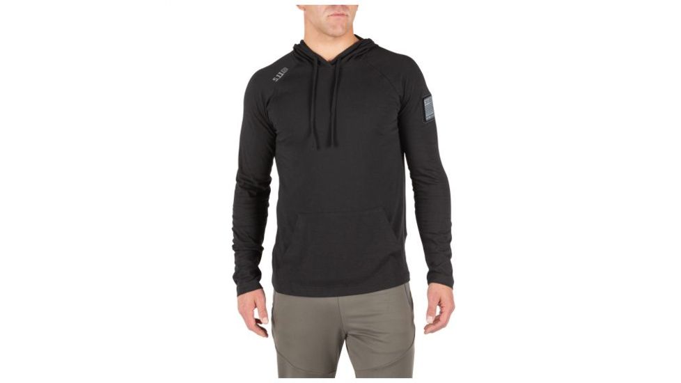 5.11 Tactical Cruiser Performance L/S Hoodie - Mens, Black, 2XL, 72139-019-2XL