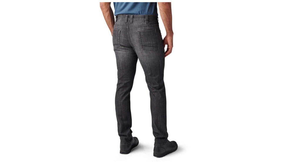 5.11 Tactical Defender-Flex Slim Jean w/7 Pockets - Mens, Stone Wash Charcoal, 38-36, 74465-150-38-36