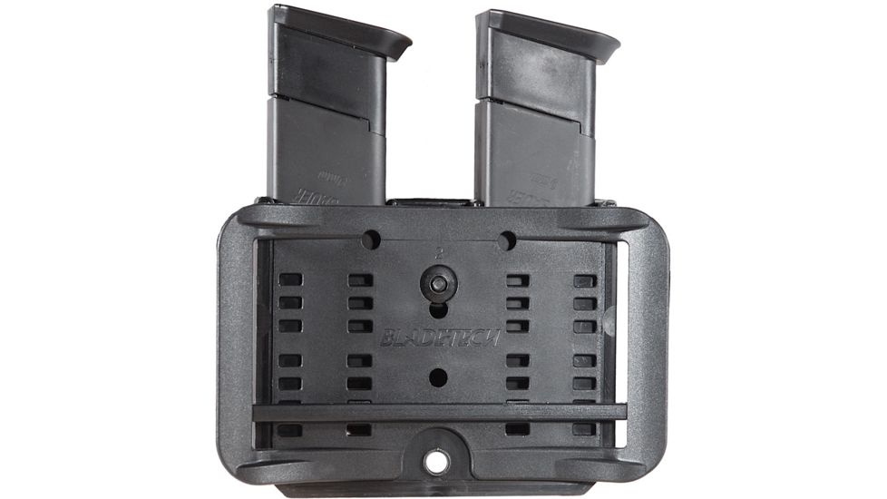 5.11 Tactical Double Mag Pouch, Black, Ambidextrous - Fits Glock Double Stack 45 Cal