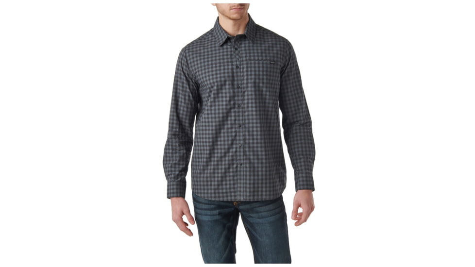 5.11 Tactical Echo Long Sleeve Shirt - Men's, Turblnce Chalk, L, 72494-618-L