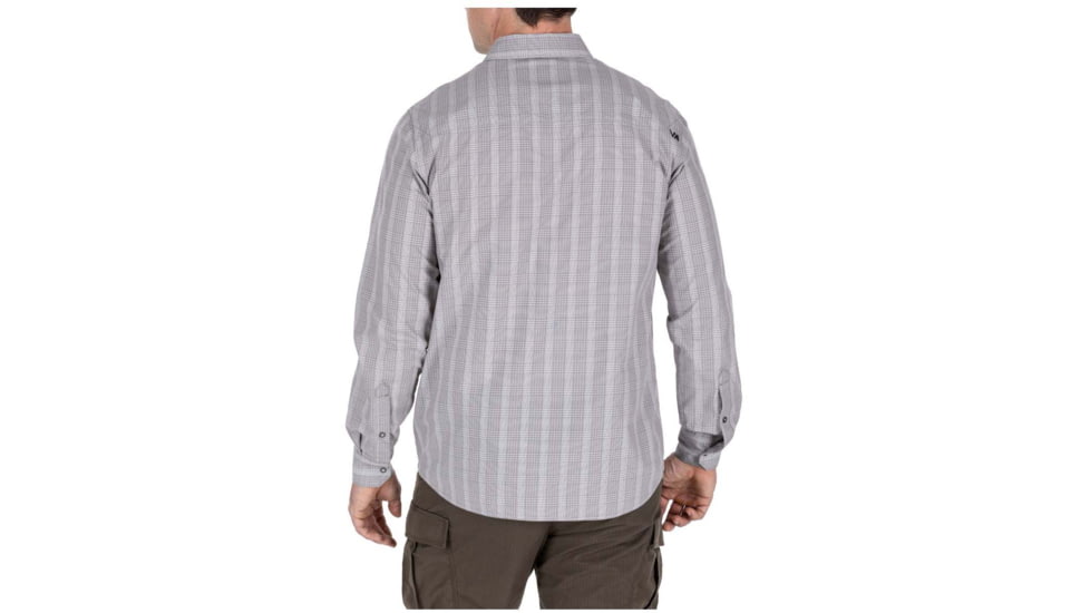 5.11 Tactical Echo Long Sleeve Shirt - Mens, Cinder Plaid, Large, 72494-583-L