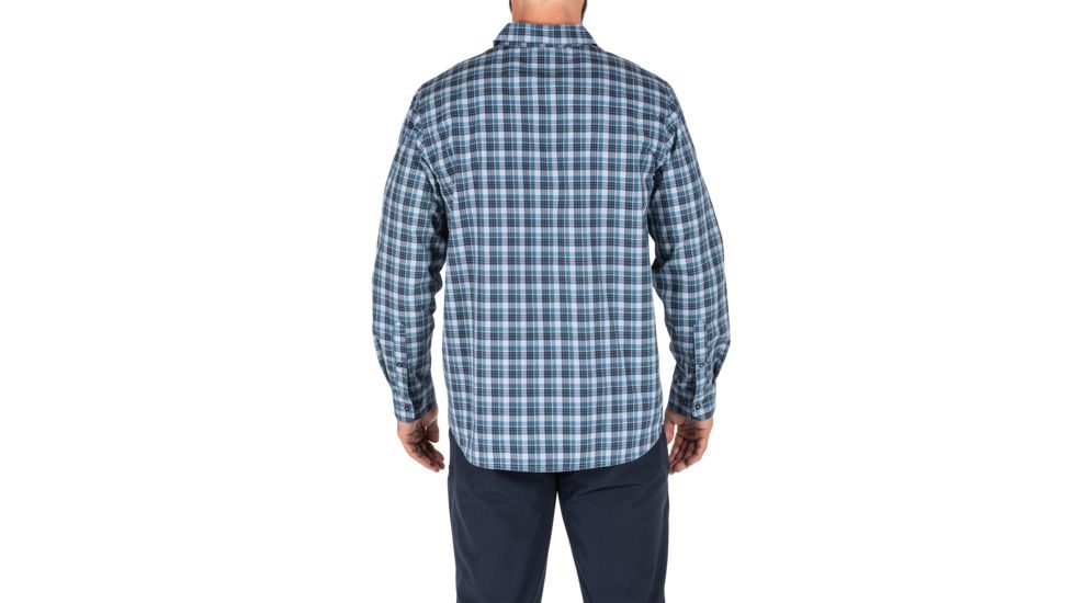 5.11 Tactical Echo Long Sleeve Shirt, Icelandic Plaid, 2XL, 72494-629-2XL