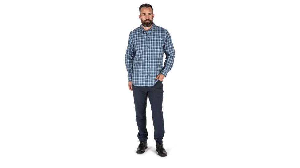 5.11 Tactical Echo Long Sleeve Shirt, Icelandic Plaid, 2XL, 72494-629-2XL
