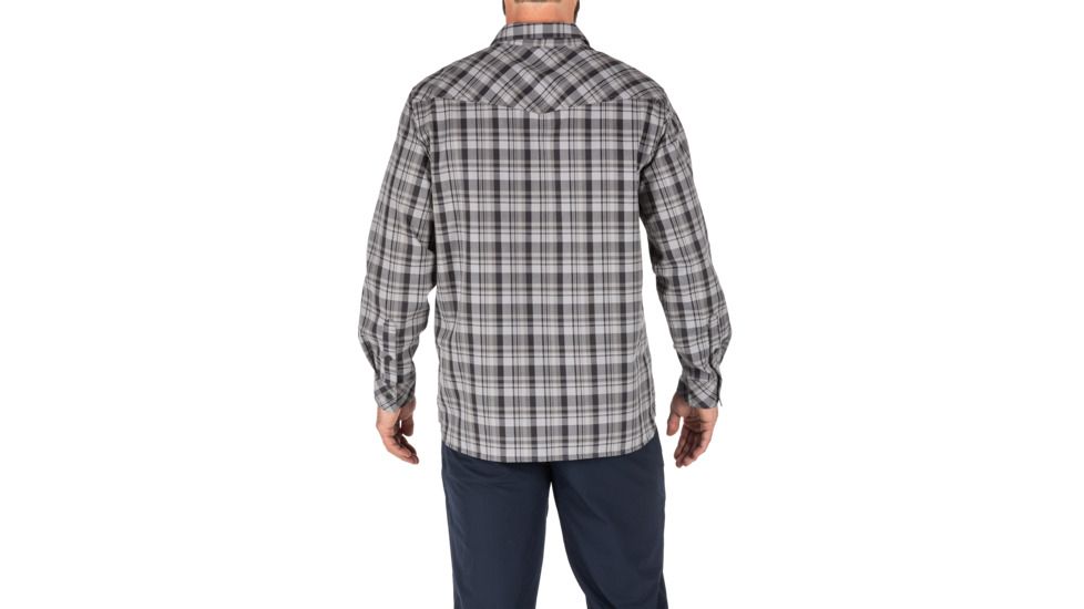 5.11 Tactical Echo Long Sleeve Shirt, Lunar Plaid, 2XL, 72494-381-2XL