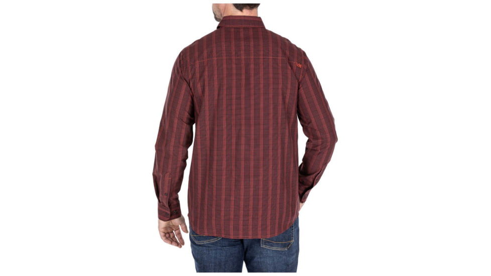 5.11 Tactical Echo Long Sleeve Shirt - Mens, Red Jasper Plaid, 2XL, 72494-576-2XL