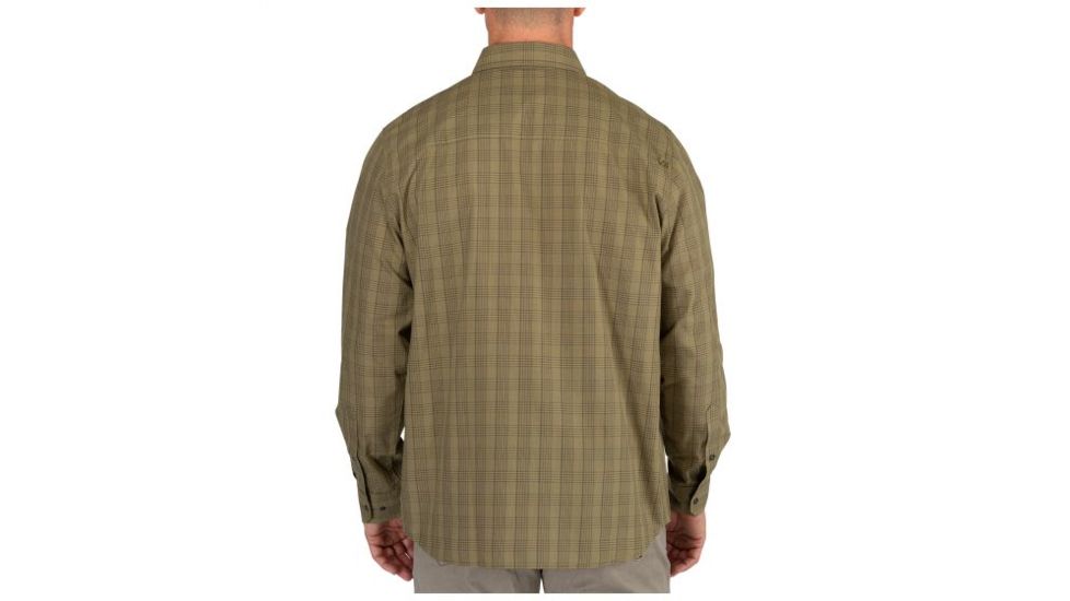 5.11 Tactical Echo Long Sleeve Shirt, Underbrush Plaid - 72494-821-2XL