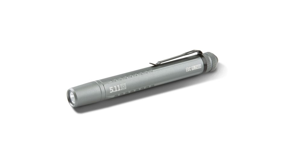 5.11 Tactical EDC Plain 2AAA Flashlight, Cool Grey - 53380-001-1SZ