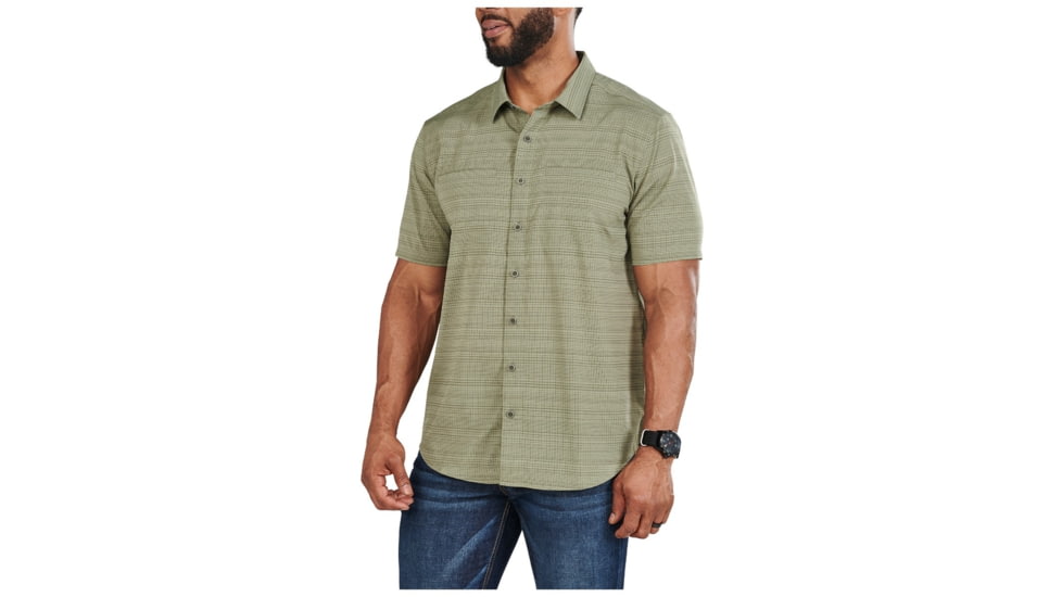 5.11 Tactical Ellis S/S Shirt - Mens, Tank Green, XL, 71207-837-XL