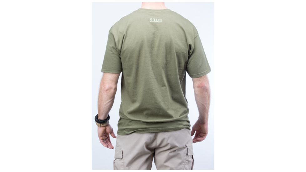 5.11 Tactical Embroidered Flag T-shirt, Od Green - 41006CR182S