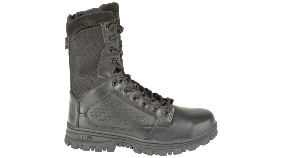 5.11 Tactical Evo 8in.Tactical Boots with Side Zipper, BLACK, 14 1231001914W