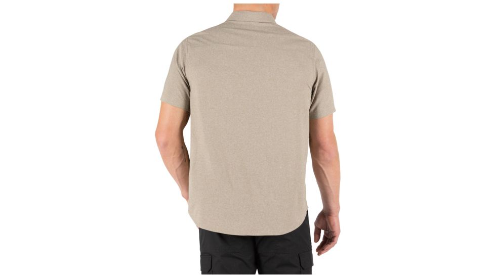 5.11 Tactical Evolution Short Sleeve Shirt - Mens, Khaki Heather, 2XL, 71387-363-2XL