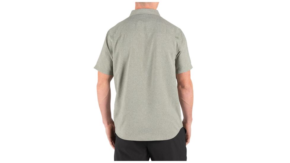 5.11 Tactical Evolution Short Sleeve Shirt - Mens, Sage Green Heather, Extra Small, 71387-824-XS