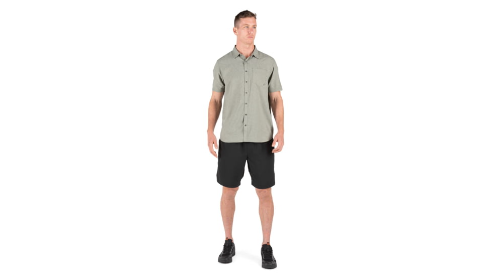 5.11 Tactical Evolution Short Sleeve Shirt - Mens, Sage Green Heather, Extra Small, 71387-824-XS