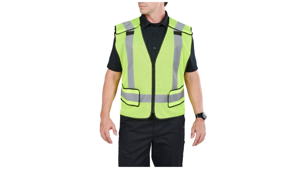 5.11 Tactical Fast-tac Hi Vis Vest - Men's, High Vis Yellow, 2XL+, 49044-320-2XLplus