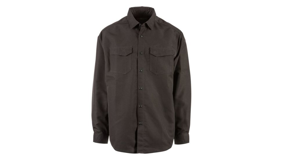 5.11 Tactical Fast-Tac L/S Shirt - Mens, Black, L, 72479ABR-019-L