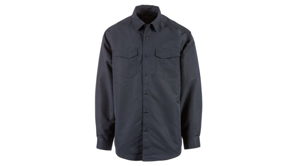 5.11 Tactical Fast-Tac L/S Shirt Tall - Mens, Dark Navy, L, 72479T-724-L
