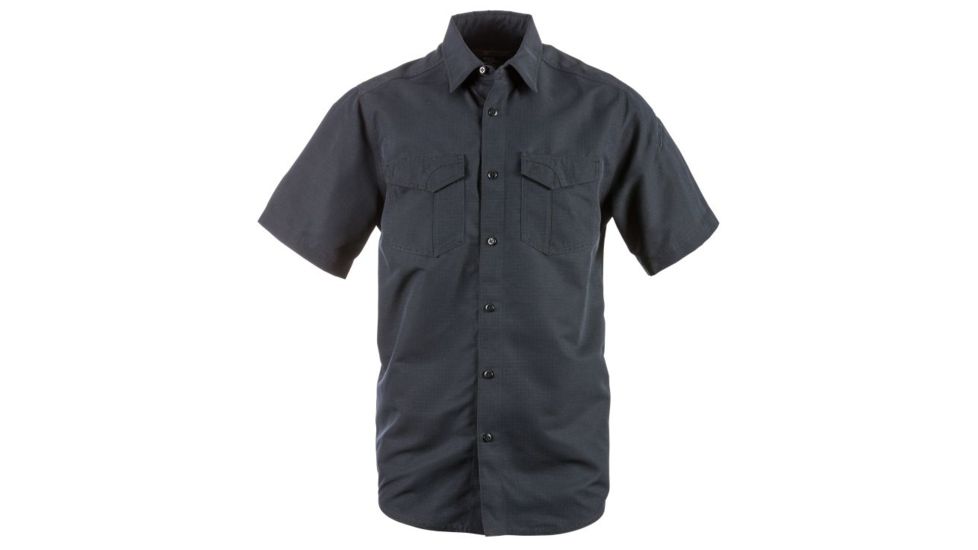 5.11 Tactical Fast-Tac S/S Shirt - Mens, Dark Navy, L, 71373-724-L