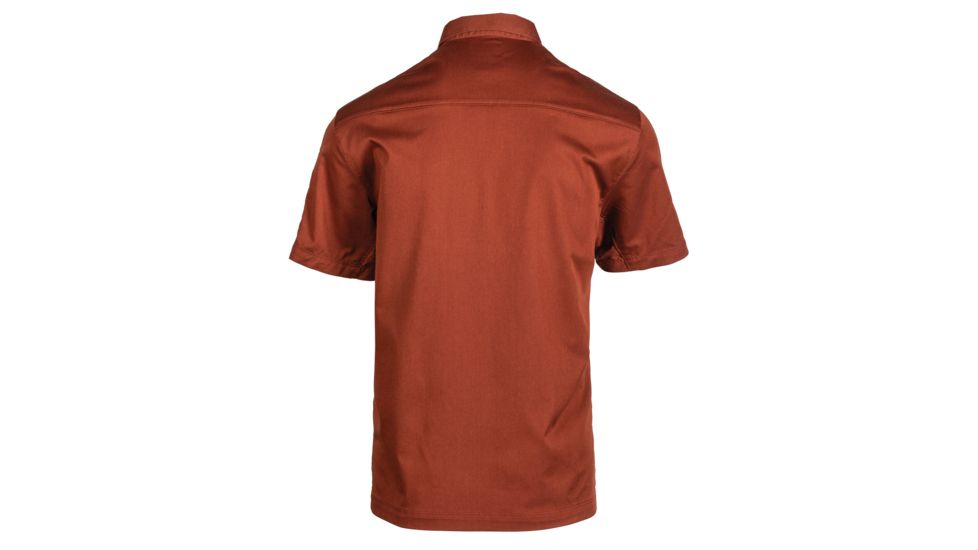 5.11 Tactical Flex-Tac Twill Short Sleeve Shirt - Mens, Mahogany, Small, 71390-447-S