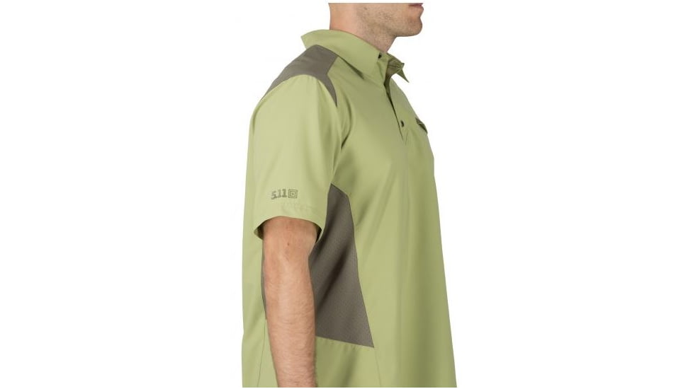 5.11 Tactical Freedom Flex Polo, MOSSTONE, S 71356-MOSSTONE-S