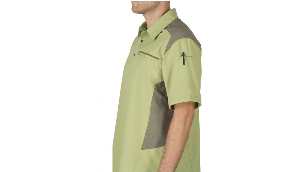5.11 Tactical Freedom Flex Polo, MOSSTONE, S 71356-MOSSTONE-S