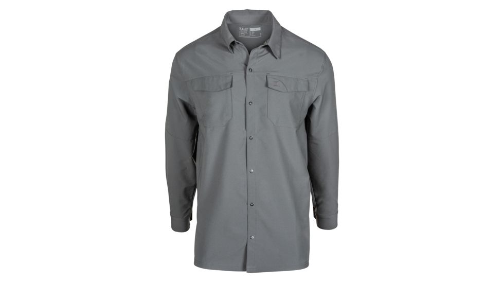 5.11 Tactical Freedom Flex Woven Long Sleeve Shirt - Men's, Storm, Extra Large, 72417-092-XL
