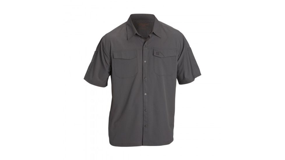 5.11 Tactical Freedom Flex Short Sleeve Shirt - Men's, Storm, Extra Large, 71340-092-XL