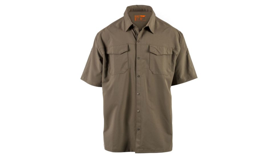 5.11 Tactical Freedom Flex Short Sleeve Shirt - Men's, Stampede, Extra Large, 71340-172-XL