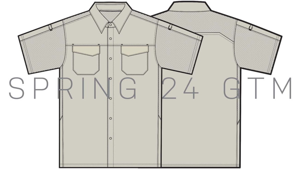 5.11 Tactical Freedom Flex Short Sleeve Shirt - Men's, Silver Birch, Small, 71340-1000-S