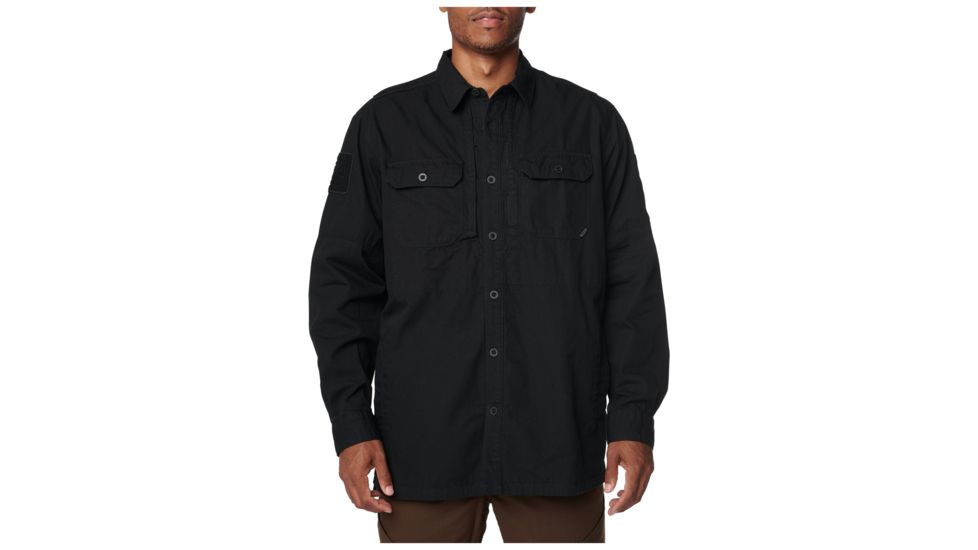 5.11 Tactical Frontier Shirt Jacket, Black - 72497-019-L