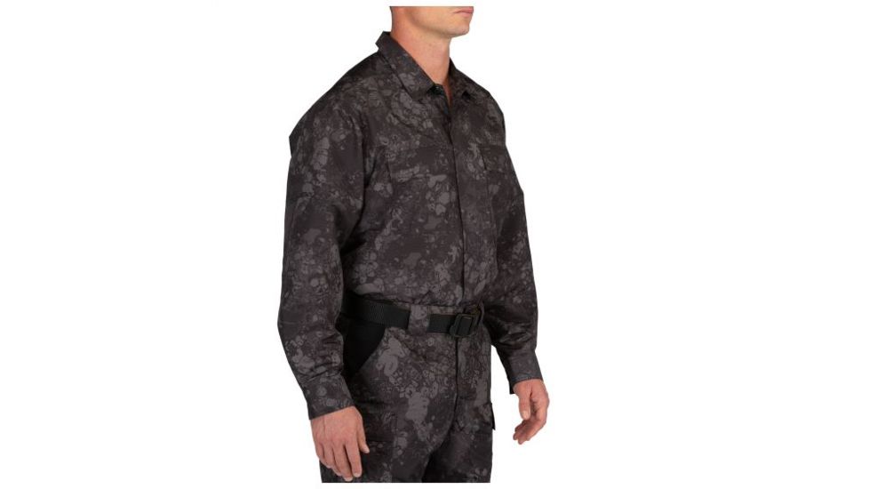 5.11 Tactical Geo7 Fast-Tac TDU Long Sleeve Shirt - Mens, Night, Extra Large, Regular 72465G7-357-XL-R