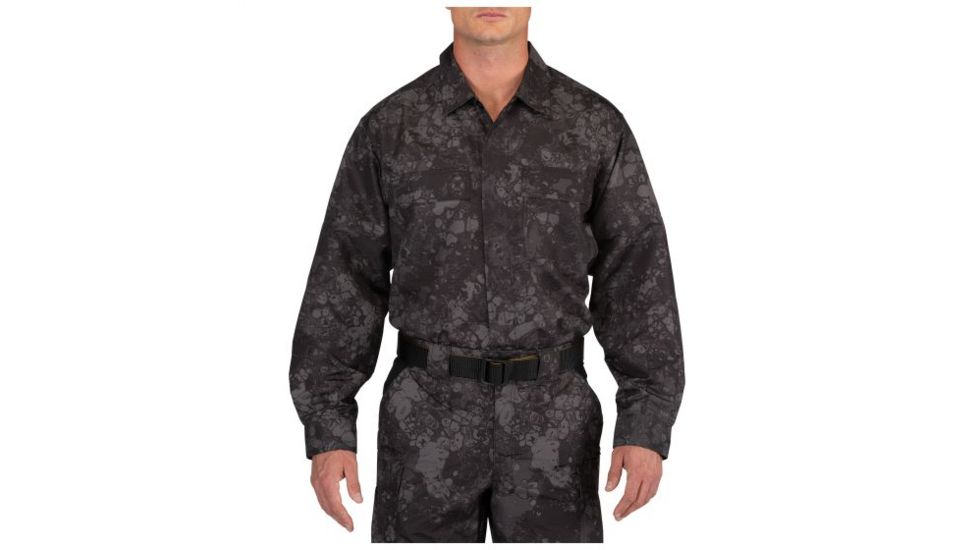 5.11 Tactical Geo7 Fast-Tac TDU Long Sleeve Shirt - Men's, Night, XLR, 72465G7-357-XL-R