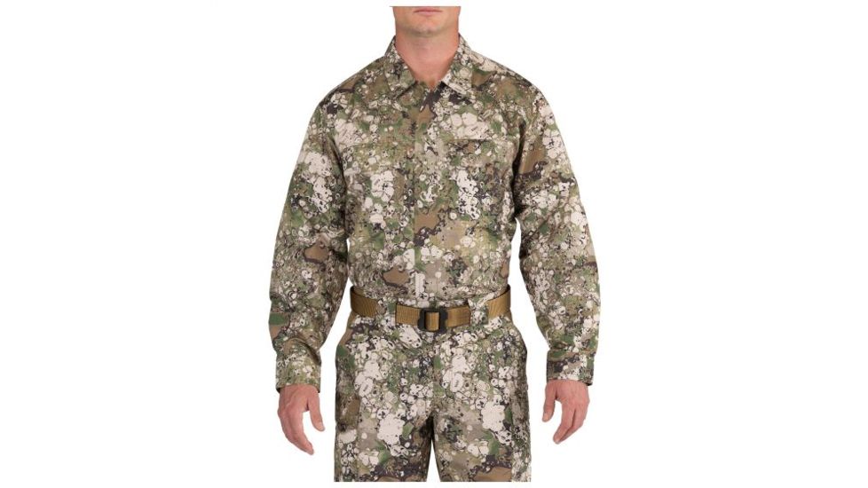 5.11 Tactical Geo7 Fast-Tac TDU Long Sleeve Shirt - Mens, Terrain, Medium, Regular 72465G7-865-M-R