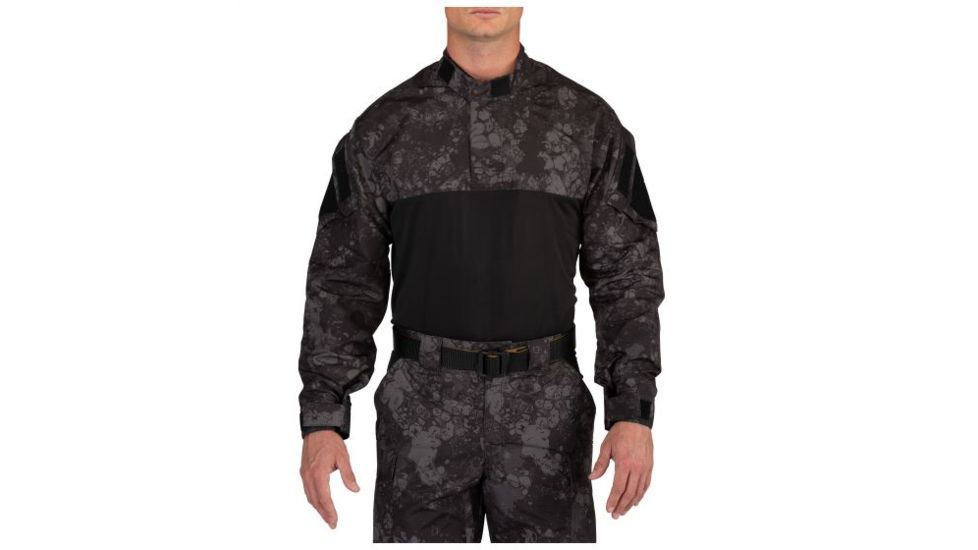 5.11 Tactical Geo7 Fast-Tac TDU Rapid Shirt - Mens, Night, 4XL, Tall 72488TG7-357-4XL-T