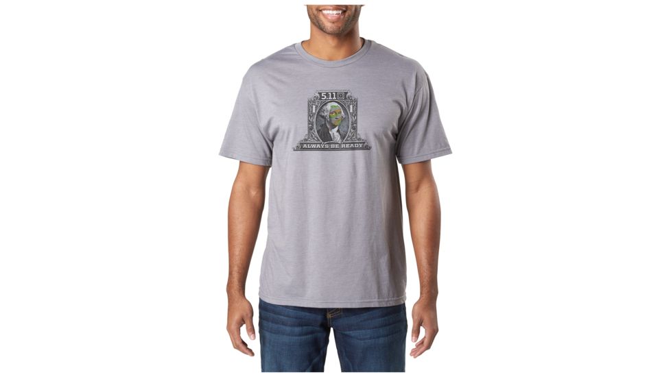 5.11 Tactical George Tactical Tee, Grey Heather, M 41191DZ-097-M