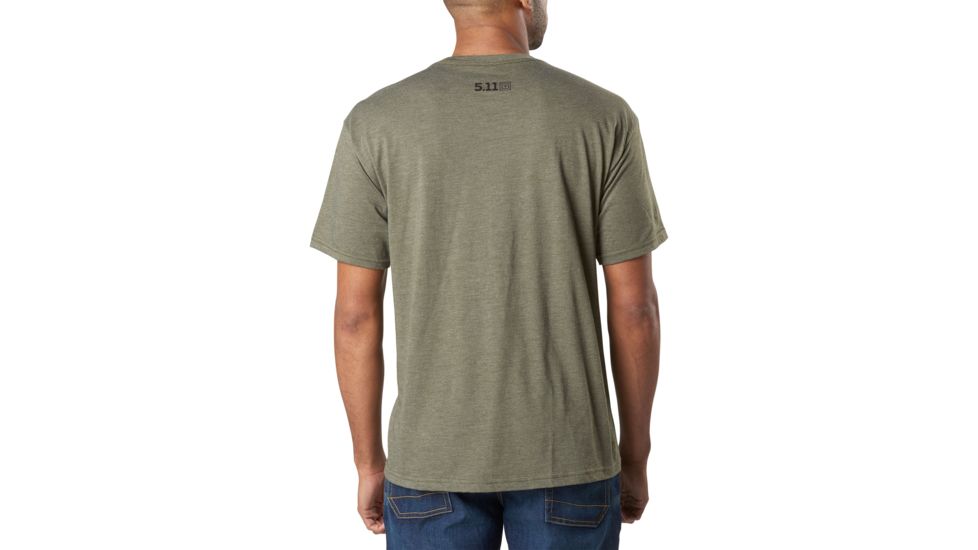 5.11 Tactical George Tactical Tee, Military Green Heather, S 41191DZ-223-S