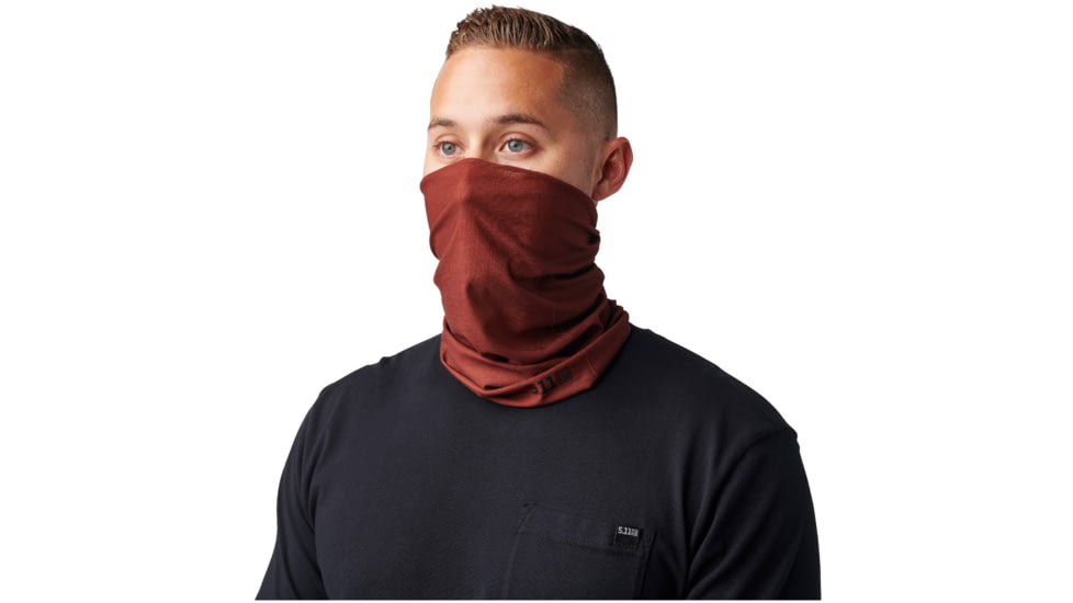 5.11 Tactical Halo Neck Gaiter - Unisex, Ox Blood, 1 SZ, 89471-469-1 SZ