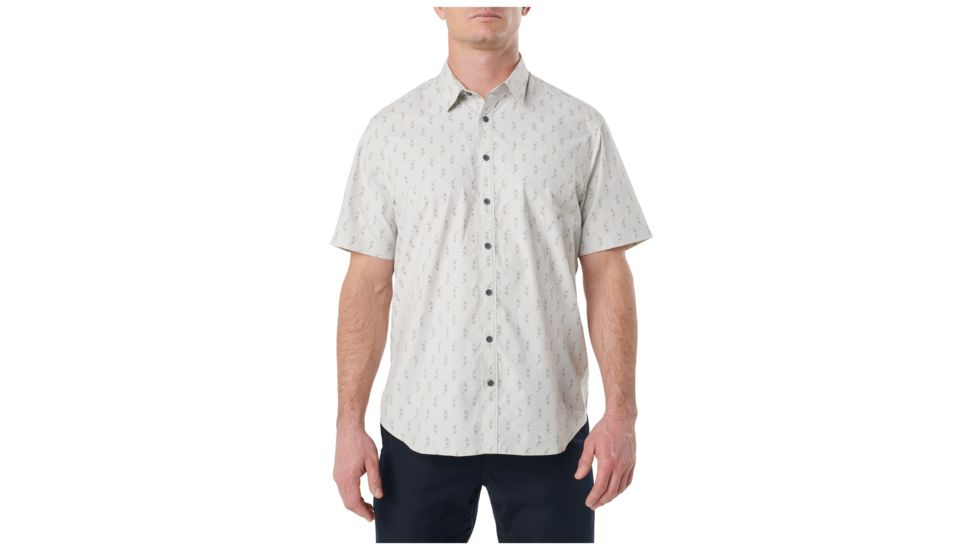 5.11 Tactical Have A Knife Day Short Sleeve Shirt - Men's, Pebble, Extra Small, Regular, 71376-257-XS