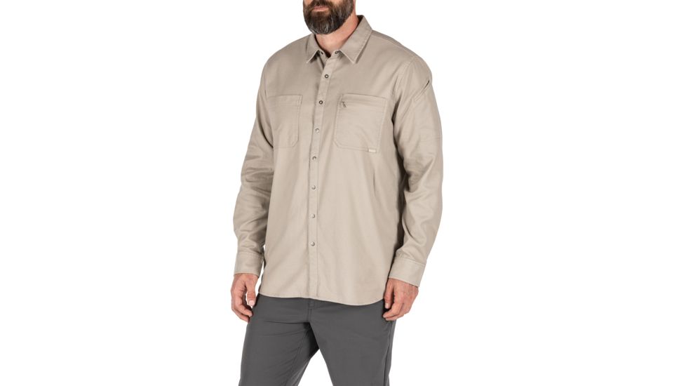 5.11 Tactical Hawthorn Long Sleeve Shirt - Mens, Khaki, 2XL, 72513-055-2XL