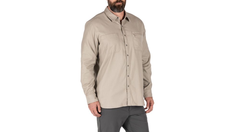 5.11 Tactical Hawthorn Long Sleeve Shirt - Mens, Khaki, 2XL, 72513-055-2XL