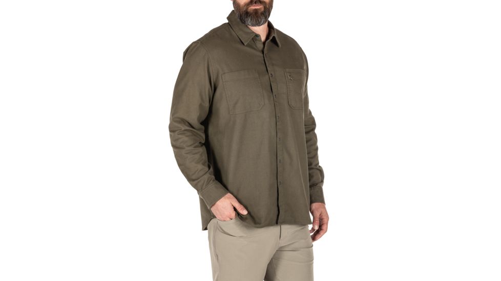5.11 Tactical Hawthorn Long Sleeve Shirt - Mens, Ranger Green, Small, 72513-186-S