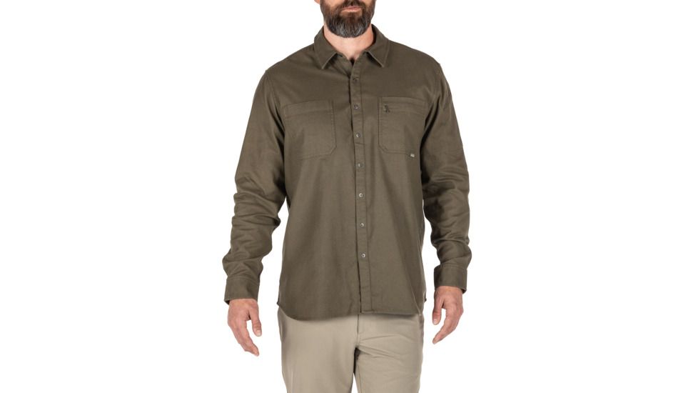 5.11 Tactical Hawthorn Long Sleeve Shirt - Mens, Ranger Green, Small, 72513-186-S