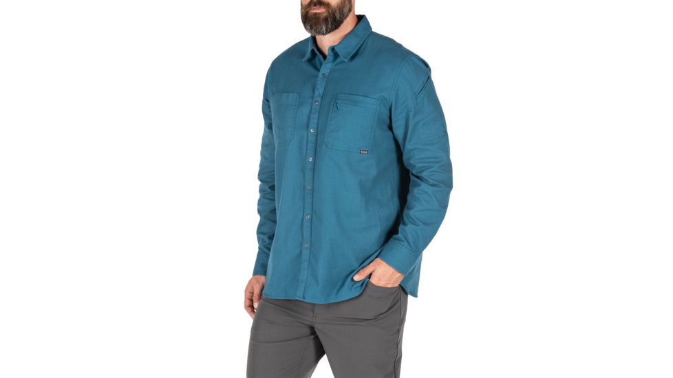 5.11 Tactical Hawthorn Long Sleeve Shirt - Mens, Tidal, 2XL, 72513-631-2XL
