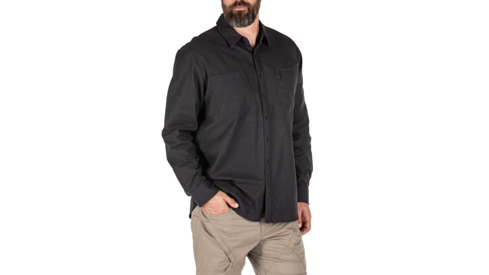 5.11 Tactical Hawthorn Long Sleeve Shirt - Mens, Volcanic, Large, 72513-098-L