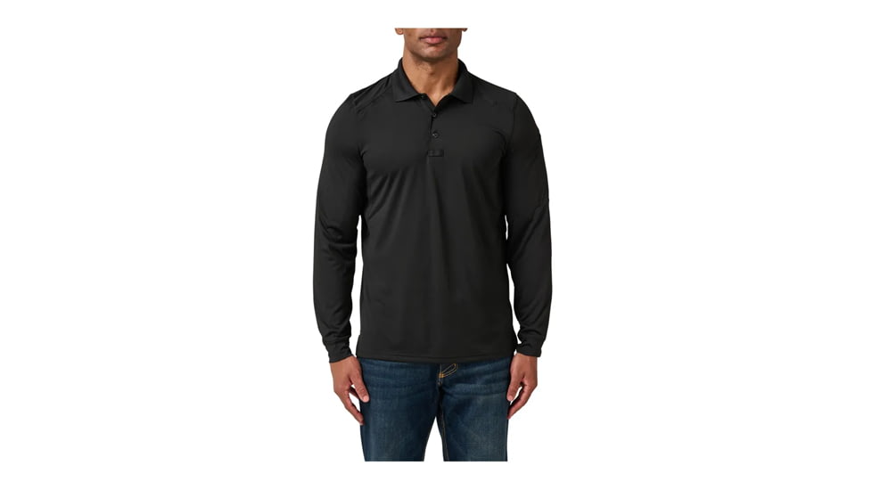 5.11 Tactical Helios L/s Polo, Black, 42022-019-M-R