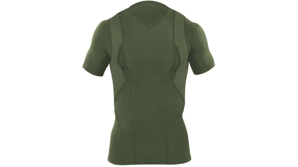 5.11 Tactical Holster V-Neck Short Sleeve Shirt, TDU GREEN, 2XL 40021-TDU GREEN-2XL