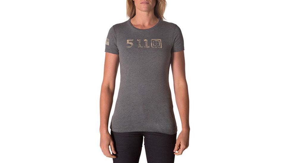 5.11 Tactical Legacy Tonal T-Shirt - Women's, Grey Heather, Medium, 31014ABG-097-M