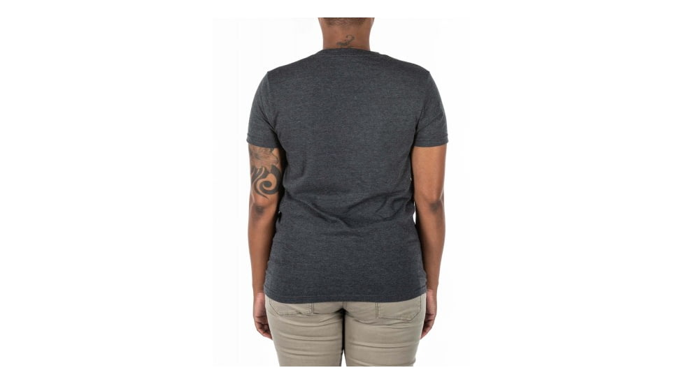 5.11 Tactical Legacy Topo Fill Short Sleeve Tee Shirt - Men's, Charcoal Heather, Small, 41191AAY-035-S