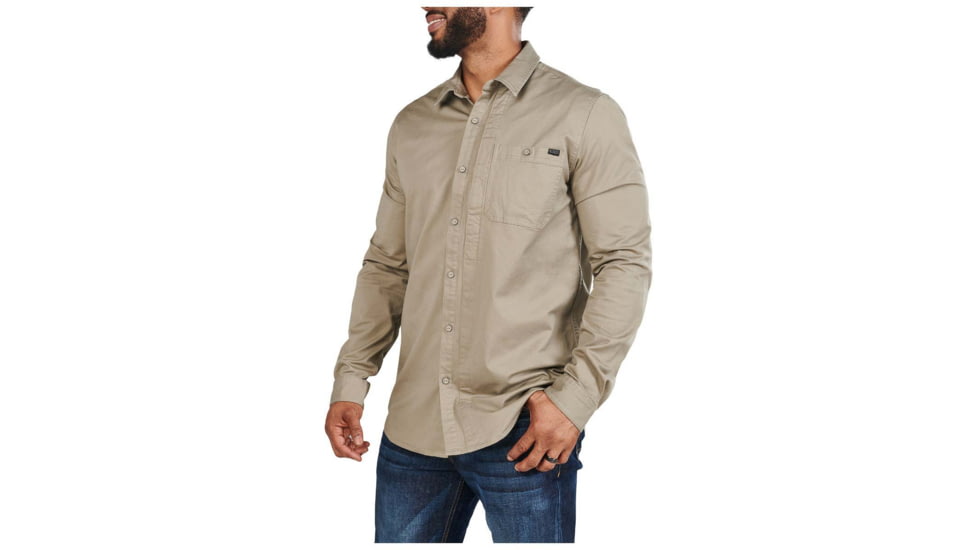 5.11 Tactical Legend Long Sleeve Shirt - Men's, Stone, Medium, 72522-070-M
